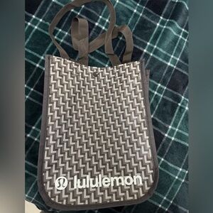 Lululemon Athletica Black and Gray Tote Bag